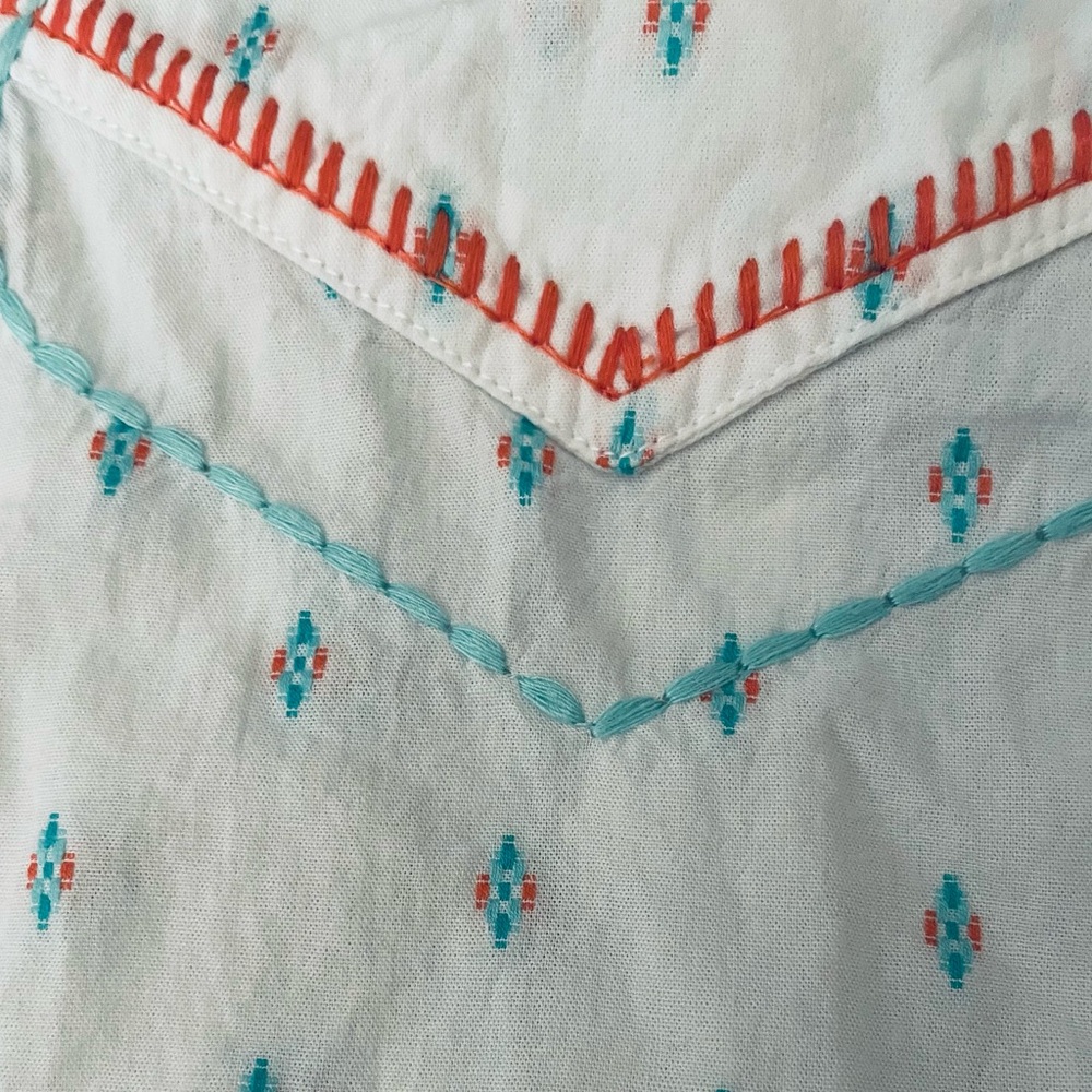 Ariat Button Down w/ 🤩 Teal Accents - Picture 2 of 4